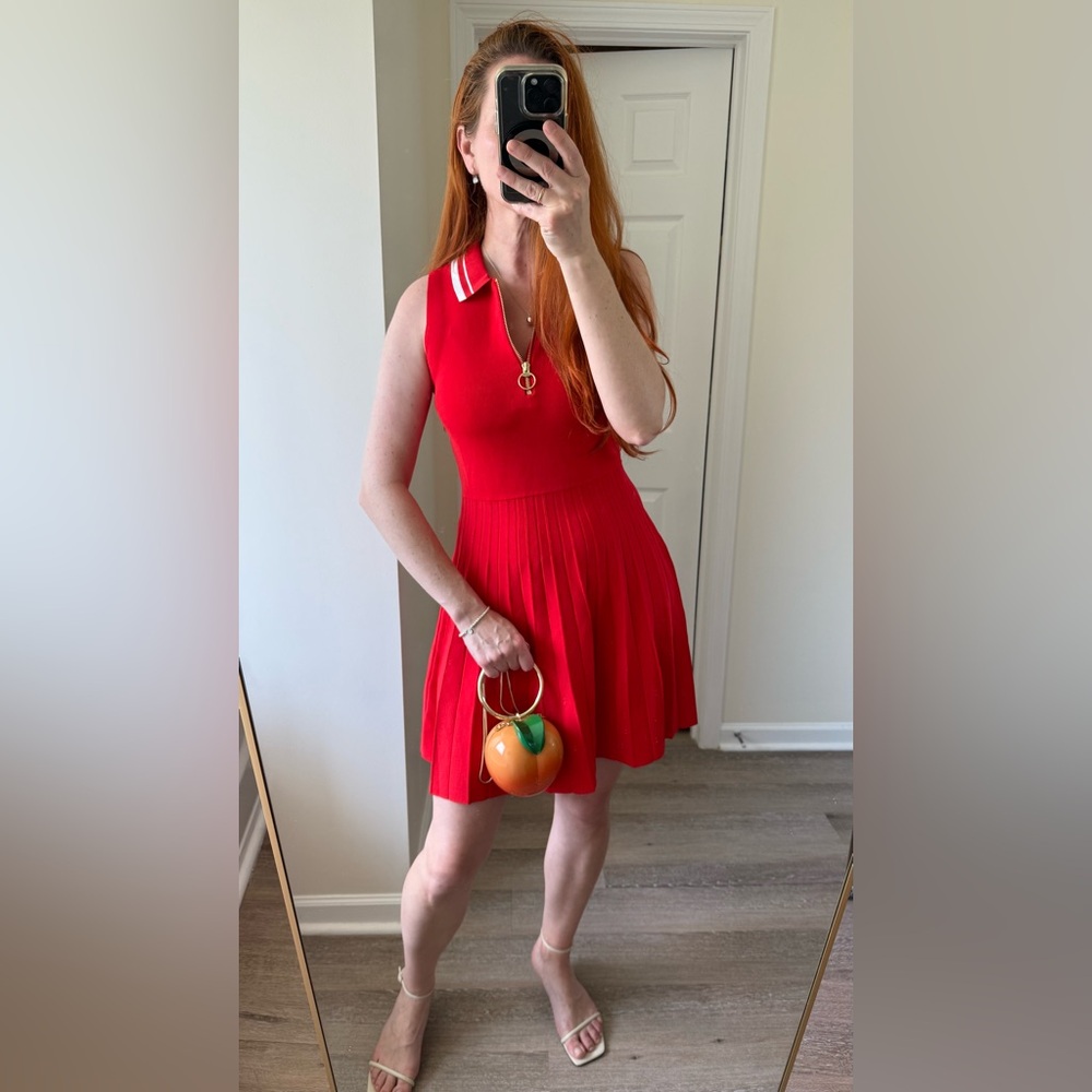 A New Day Target dress muscle tank sleeveless mini length -red -size S